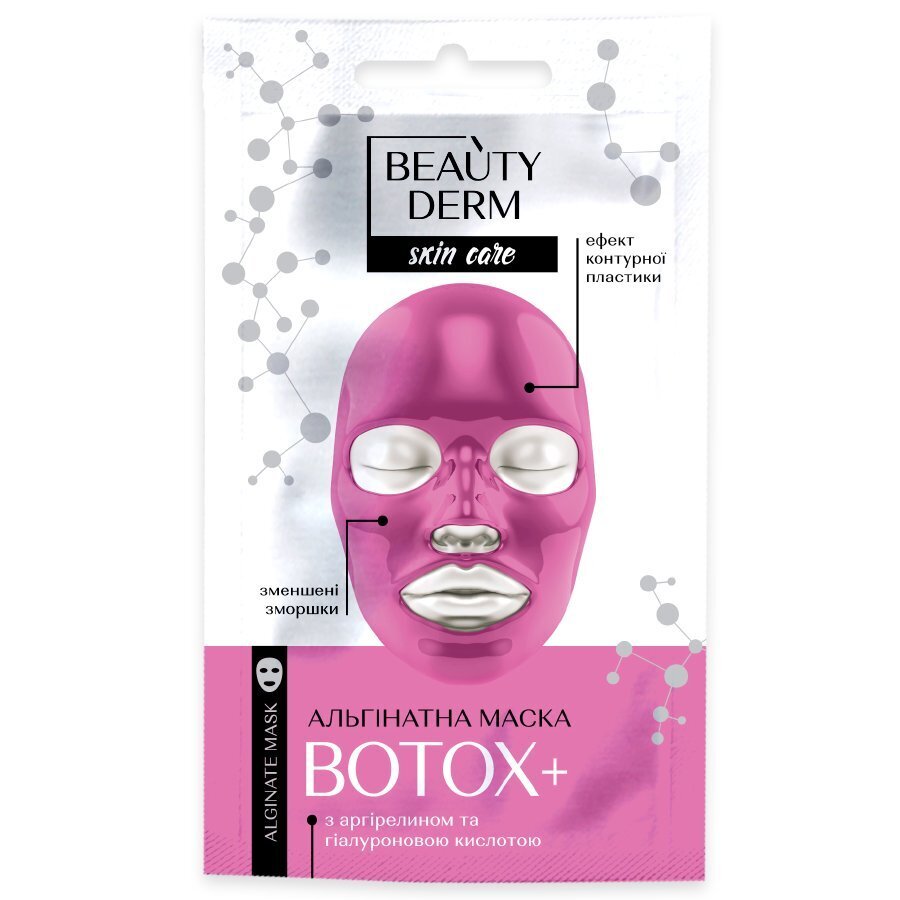 Alginaadiga kangasmask Beautyderm Botox+, 20 g цена и информация | Näomaskid ja silmamaskid | hansapost.ee