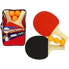 Wooden Ping Pong Sticks 3 Balls Cover hind ja info | Mänguasjad poistele | hansapost.ee