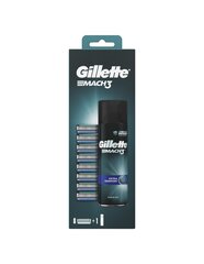 Raseerija terad Gillette Mach3, 8 tk + Mach3 geel 200ml hind ja info | Raseerimisvahendid | hansapost.ee