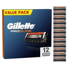 Сменные бритвенные головки Gillette Fusion Proglide, 12 шт. цена и информация | Средства для бритья и косметика | hansapost.ee