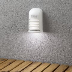 Konstsmide Уличный светильник на стену Prato, с датчиком на движение, питание от батареек, белый цена и информация | Уличное освещение | hansapost.ee