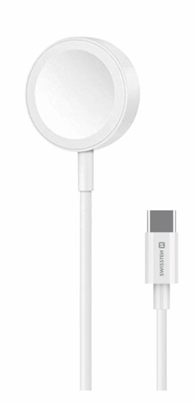 Swissten Wireless Charger USB-C White hind ja info | Nutikellade aksessuaarid ja tarvikud | hansapost.ee