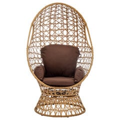 Садовое кресло Mirpol Positano, коричневый цвет цена и информация | Садовые стулья, кресла, пуфы | hansapost.ee