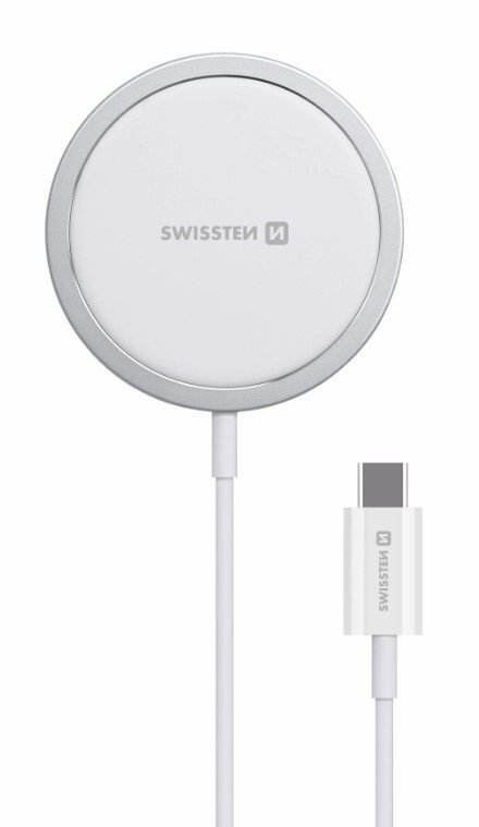 Swissten MagStick, Wireless/USB-C, 2A цена и информация | Laadijad mobiiltelefonidele | hansapost.ee