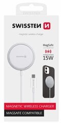 Swissten MagStick Зарядное устройство 15W для Apple iPhone USB-C цена и информация | Зарядные устройства для телефонов | hansapost.ee