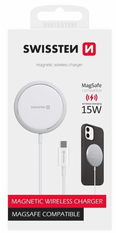 Swissten MagStick, Wireless/USB-C, 2A hind ja info | Laadijad mobiiltelefonidele | hansapost.ee