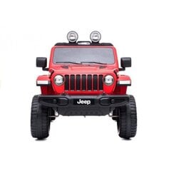 Laste kahekohaline elektriauto Jeep Rubicon 4x4, punane цена и информация | Электромобили для детей | hansapost.ee