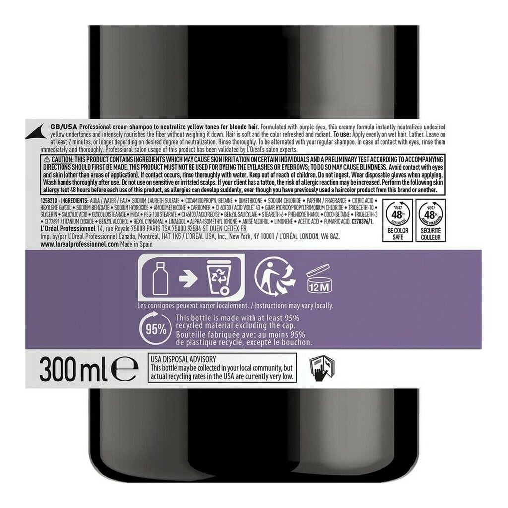 Šampoon L'Oreal Professionnel Paris Expert Chroma Creme Purple (300 ml) цена и информация | Šampoonid | hansapost.ee