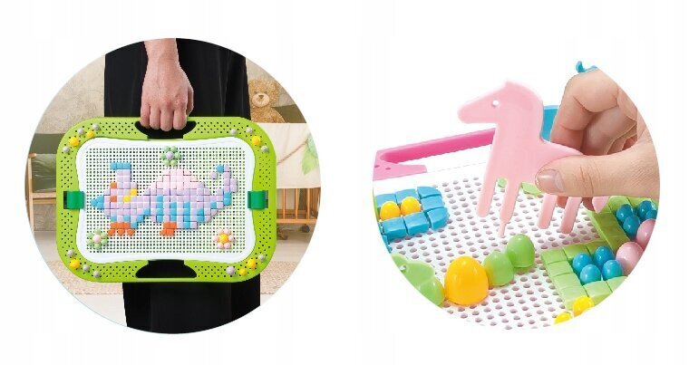 Ehituskomplekt koos kohvriga Platter Pegs, 280 tk цена и информация | Arendavad laste mänguasjad | hansapost.ee