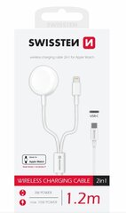 Swissten Wireless Charger 2in1 Беспроводное зарядное устройство 10W цена и информация | Зарядные устройства для телефонов | hansapost.ee