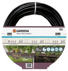 Tilkniisutusvoolik maapinnast kõrgemal ja all Gardena Drip Irrigation Line, 50 m price and information | Niisutussüsteemid, kastmisvoolikud ja kastekannud | hansapost.ee