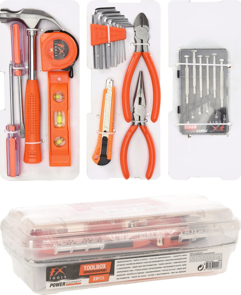 Tööriistakomplekt FX Tools, 23-osaline hind ja info | Käsitööriistad | hansapost.ee