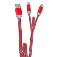 USB-кабель ZZIPP ZZACC2, красный цена и информация | Кабели и провода | hansapost.ee