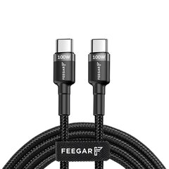 Кабель Кабель Feegar USB-C Typ C PD 100 Вт для быстрой зарядки 3.0 Нейлон цена и информация | Feegar Телефоны и аксессуары | hansapost.ee