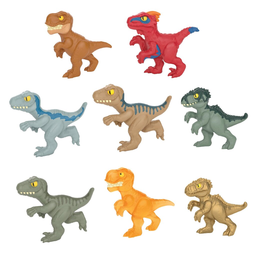 Dinosauruse kujukeste komplekt GooJitZu, 8 tk hind ja info | Mänguasjad poistele | hansapost.ee