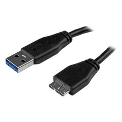 USB-kaabel-Mikro USB Startech USB3AUB3MS   Must price and information | Mobile phone cables | hansapost.ee