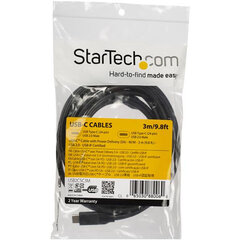 USB-C-kaabel Startech USB2C5C3M Must hind ja info | Mobiiltelefonide kaablid | hansapost.ee