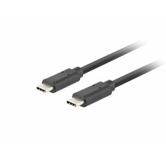 USB-C-кабель Lanberg CA-CMCM-32CU-0010-BK, 1 м цена и информация | Кабели для телефонов | hansapost.ee