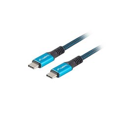 Кабель USB C Lanberg Синий 50 cm цена и информация | Borofone 43757-uniw | hansapost.ee