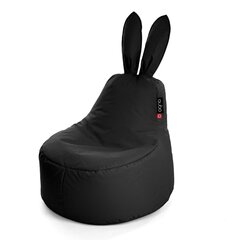 Кресло-мешок Qubo™ Baby Rabbit Pop Fit, гобелен, черное цена и информация | Детские диваны, кресла | hansapost.ee