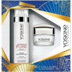 Komplekt Yoskine Bio Collagen: päevakreem 60+, 50 ml + Japan Pure Rice mitsellaarvesi, 200 ml hind ja info | Näokreemid | hansapost.ee