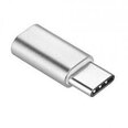 Adapter-üleminek/ Micro USB - Type-C, hõbedane