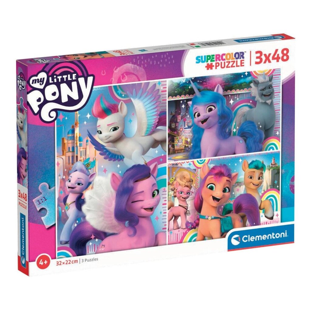 Clementoni pusle My Little Pony 3 x 48 tk hind ja info | Pusled lastele ja täiskasvanutele | hansapost.ee