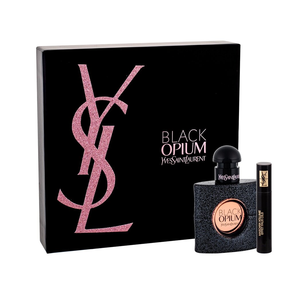 Komplekt Yves Saint Laurent: parfüümvesi Black Opium EDP naistele 30 ml + volüümi andev ripsmetušš Volume Effet Faux Cils 2 ml hind ja info | Parfüümid naistele | hansapost.ee