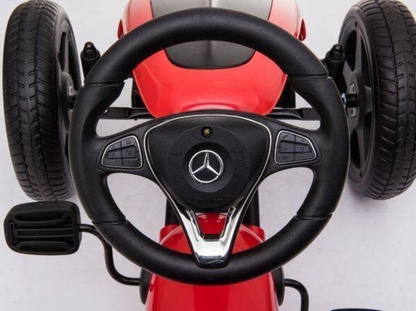 Laste pedaalkart Hecht Mercedes Benz Go Kart, punane цена и информация | Mänguasjad poistele | hansapost.ee