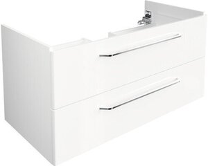 Нижний шкафчик для ванной комнаты Fackelmann Milano, белый цена и информация | Шкафчики для ванной | hansapost.ee