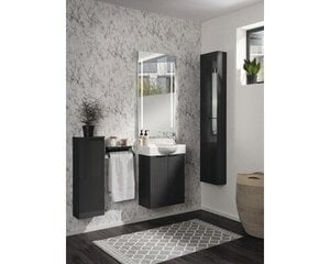 Шкаф-пенал для ванной комнаты Fackelmann Luna 2D, темно-серый цена и информация | Шкафчики для ванной | hansapost.ee