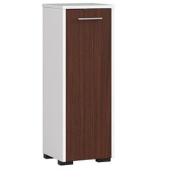 Шкафчик для ванной комнаты NORE Fin S30, белый/коричневый цена и информация | Шкафчики для ванной | hansapost.ee