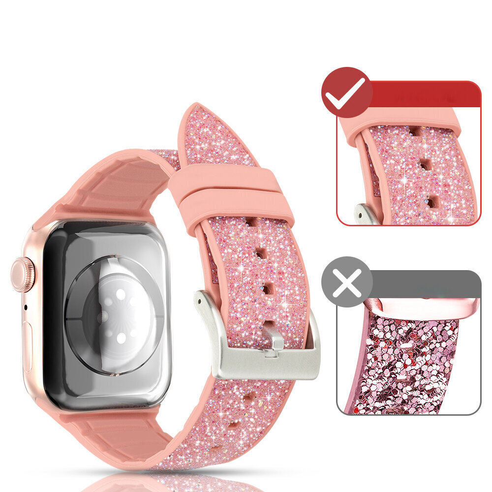 Kingxbar Watch 40mm, 38mm, roosa цена и информация | Nutikellade aksessuaarid ja tarvikud | hansapost.ee