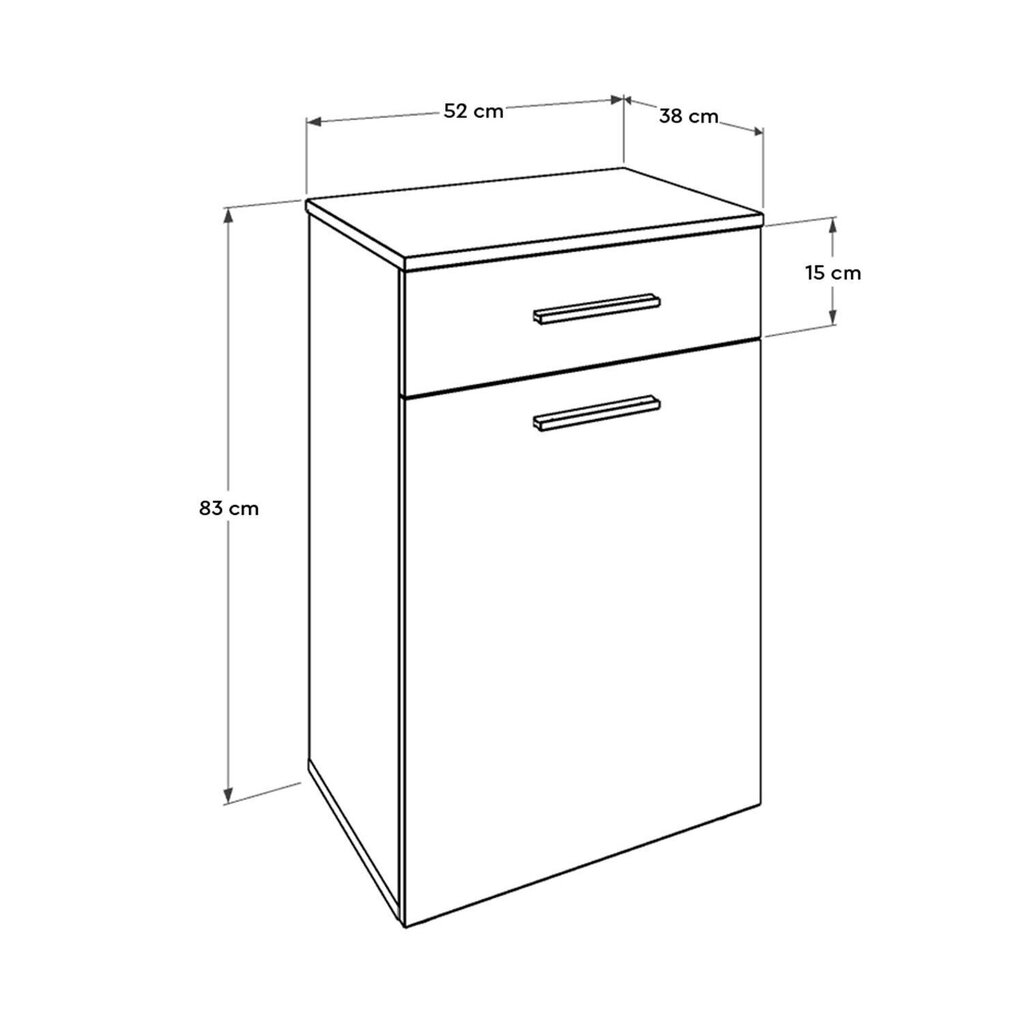 Kapp Kalune Design ADR-611-PP-1, valge hind ja info | Vannitoakapid | hansapost.ee