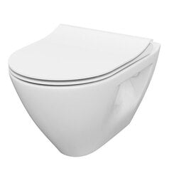 Cersanit B292 WHB seinale kinnitatav WC-pott aeglaselt sulguva kaanega hind ja info | WС-potid | hansapost.ee