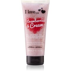 Kehakoorija I Love... Strawberries & Cream 200 ml цена и информация | I Love Духи, косметика | hansapost.ee