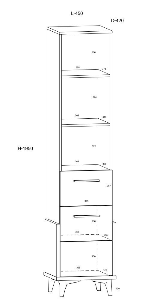 Riiul Meblocross Hey 14, valge/roheline hind ja info | Riiulid lastele | hansapost.ee