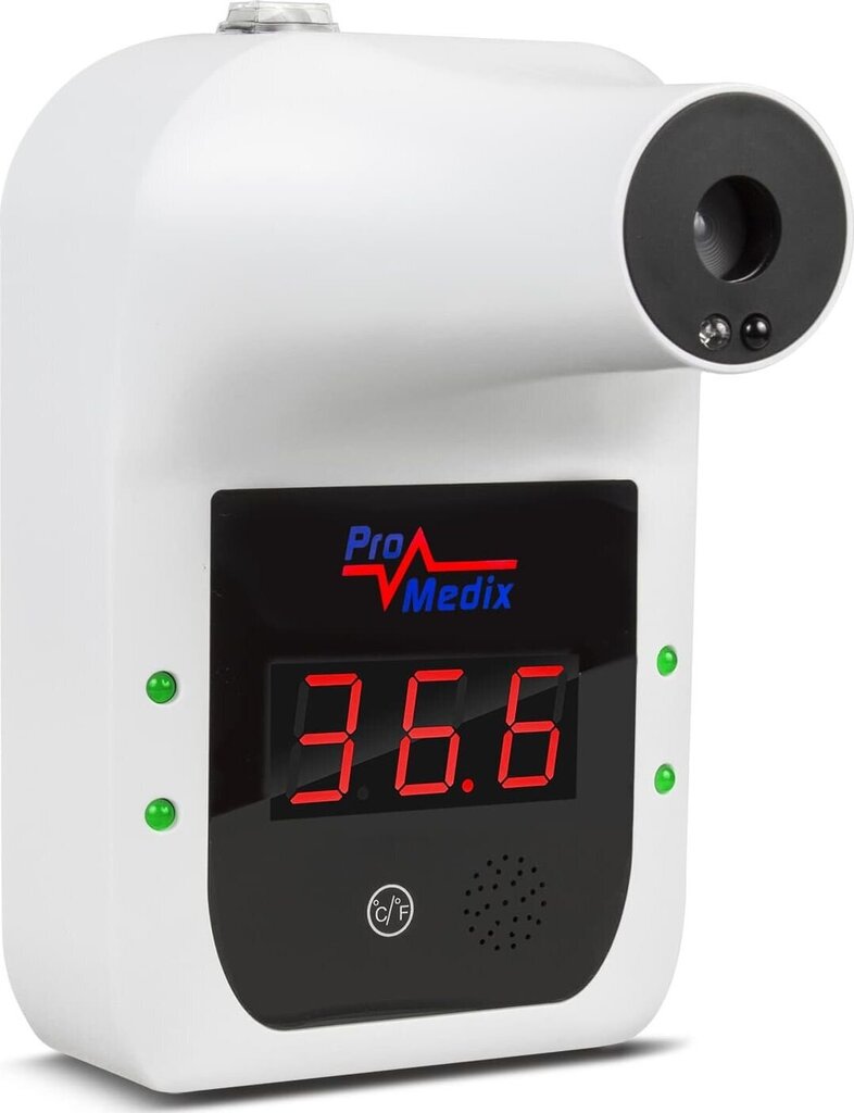 Kontaktivaba infrapuna seinatermomeeter kehatemperatuuri mõõtmiseks (otsmik, randme) Promedix PR-685 цена и информация |  Termomeetrid ja niiskuse mõõtjad | hansapost.ee