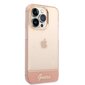 Guess PC/TPU Camera Outline Translucent Case for iPhone 14 Pro Pink цена и информация | Telefonide kaitsekaaned ja -ümbrised | hansapost.ee