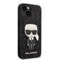 Karl Lagerfeld Glitter Flakes Ikonik Case for iPhone 14 Black цена и информация | Telefonide kaitsekaaned ja -ümbrised | hansapost.ee