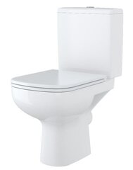 WC-pott Cersanit Compact 575 koos aeglaselt sulguva kaanega hind ja info | WС-potid | hansapost.ee