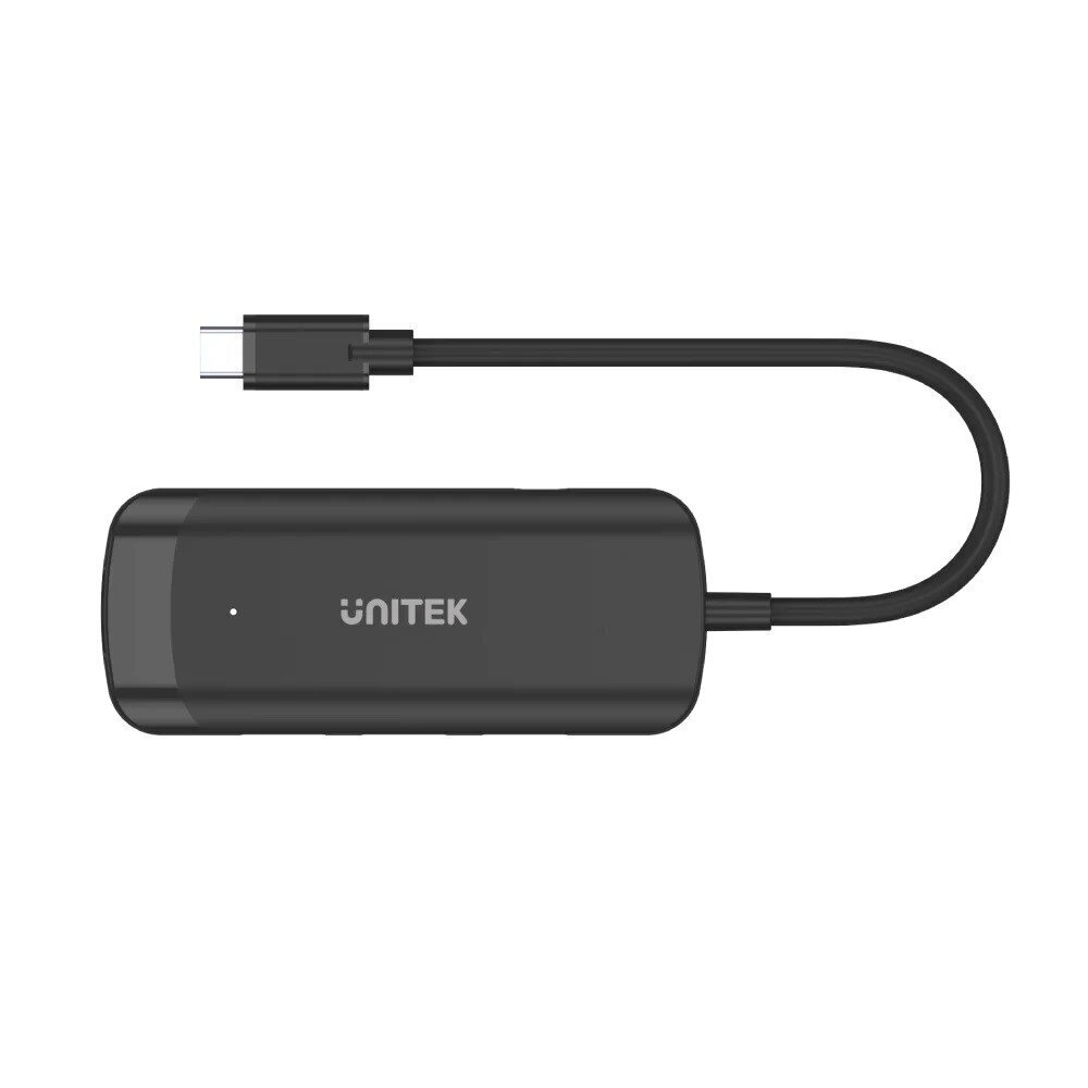 USB-jaotur Unitek H1110B, USB-C, 3 X USB-A 3.1, HDMI hind ja info | USB adapterid ja jagajad | hansapost.ee