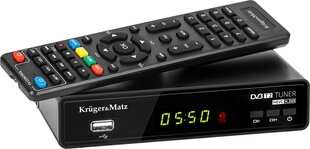 DVB-T2 H.265 HEVC vastuvõtja Kruger&Matz hind ja info | TV tüünerid | hansapost.ee