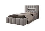 Кровать Lamica, 90x200 см, светло-серый цвет