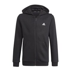 Laste džemper Adidas Essentials Full Zip Hoodie Jr GN4020, must hind ja info | Kampsunid, vestid ja jakid poistele | hansapost.ee