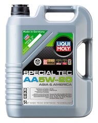 Liqui Moly моторное масло Special Tec AA 5W-20, 5 л цена и информация | Моторные масла | hansapost.ee