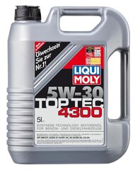 Mootoriõli Liqui Moly Top Tec 4300 5W30 C2 õli, 5 liitrit price and information | Engine oils | hansapost.ee