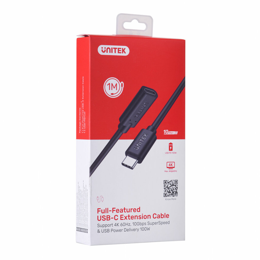 Unitek Extension USB-C 3.1; 1 m. hind ja info | Juhtmed ja kaablid | hansapost.ee