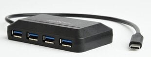 Gembird USB 3.1 Тип C ACT-HUB3C-4P цена и информация | Адаптеры и USB-hub | hansapost.ee