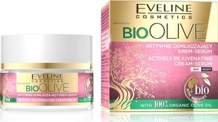 Näokreem-seerum Eveline Bio Olive Actively Rejuvenating, 50ml hind ja info | Näokreemid | hansapost.ee